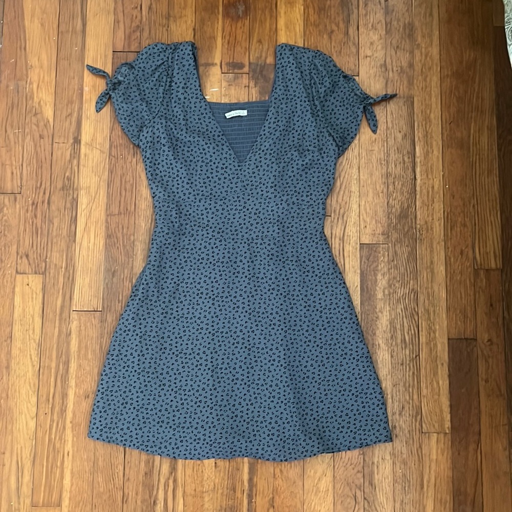 Slate Blue patterned Short Dress - Abercrombie and Fitch